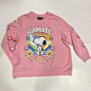 Peanuts Snoopy Radiate Positivity Flower Power Sweatshirt